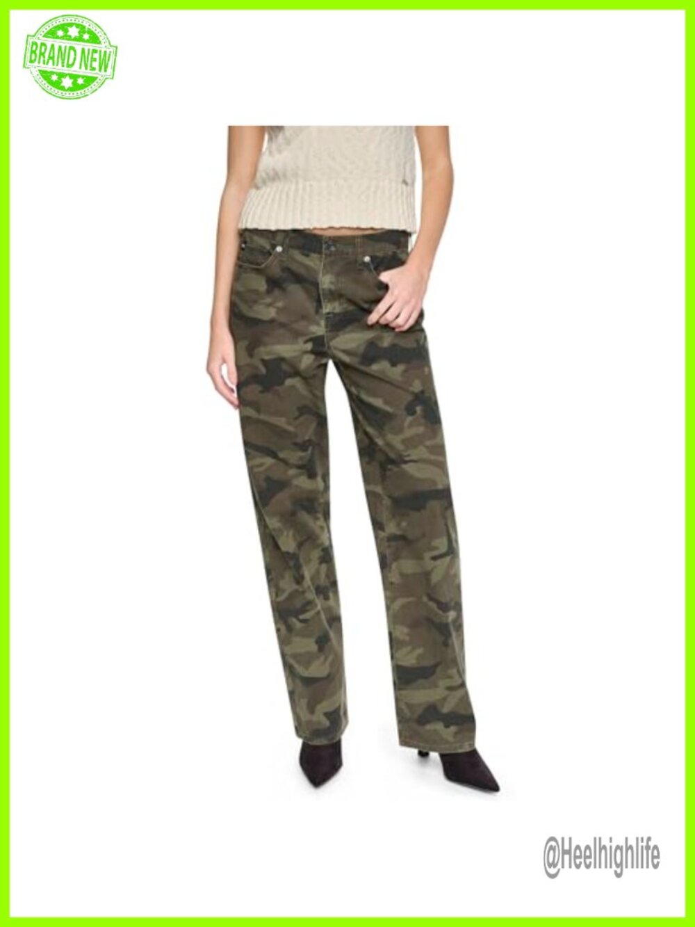 Mid Rise Relaxed Straight Leg Twill Chino Pants